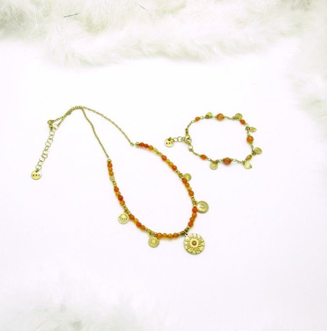 COLLIER AHORA CORNALINE