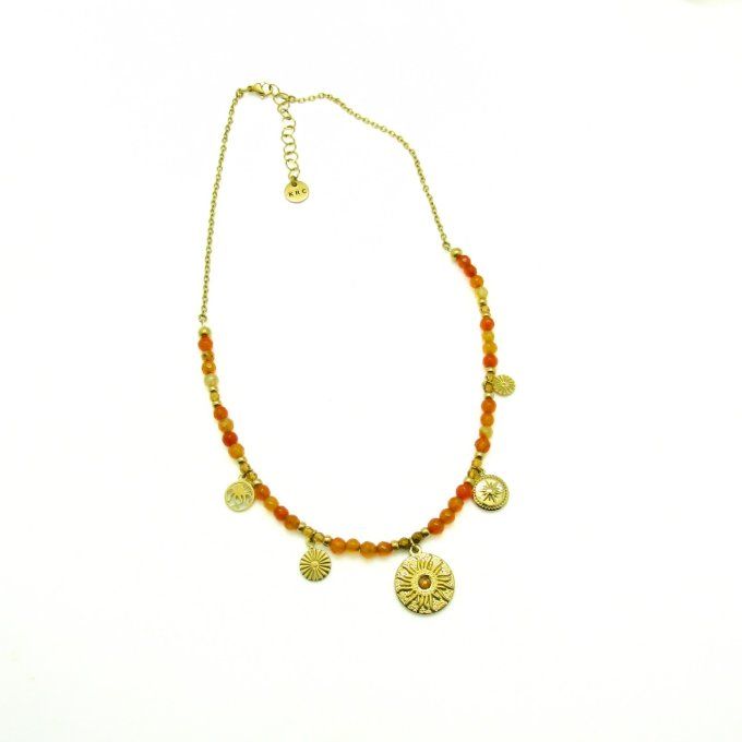 COLLIER AHORA CORNALINE