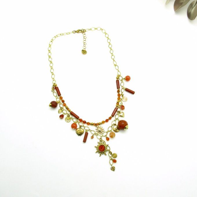 COLLIER ARKANA CORNALINE