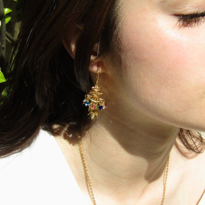 BOUCLES PAGODE ARLEQUIN