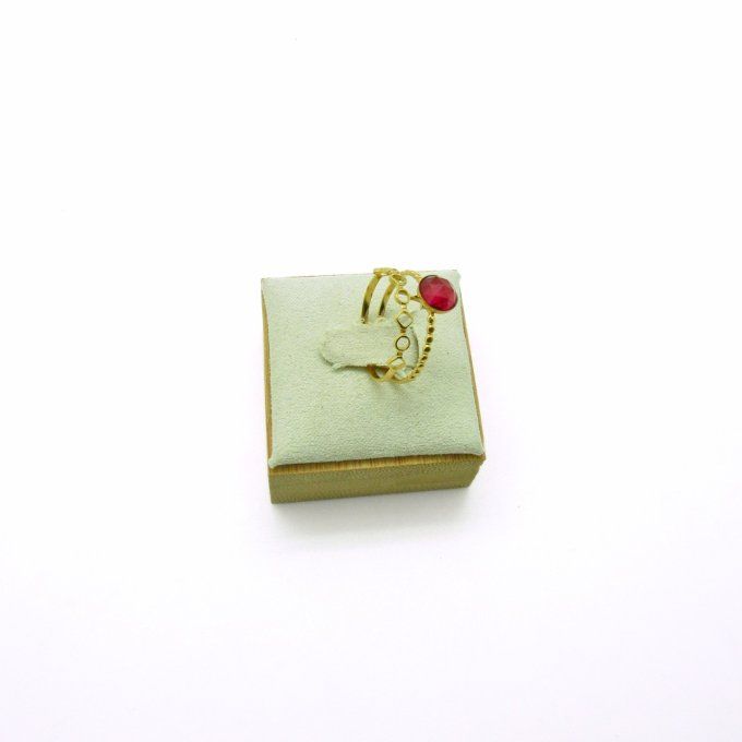 BAGUE BANGUI FRAMBOISE
