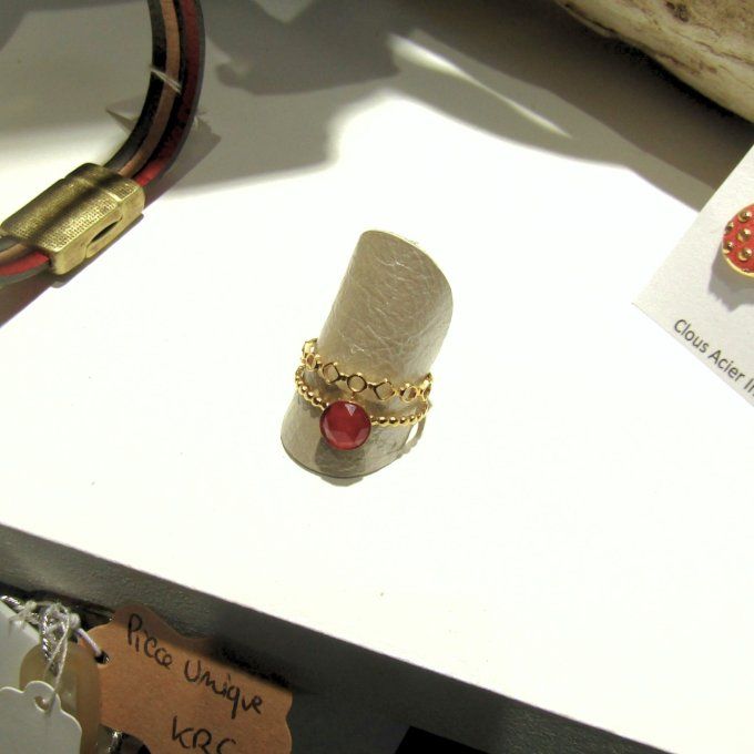 BAGUE BANGUI FRAMBOISE