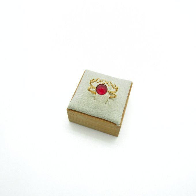 BAGUE BANGUI FRAMBOISE