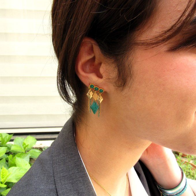 BOUCLES BEGUM VERTES