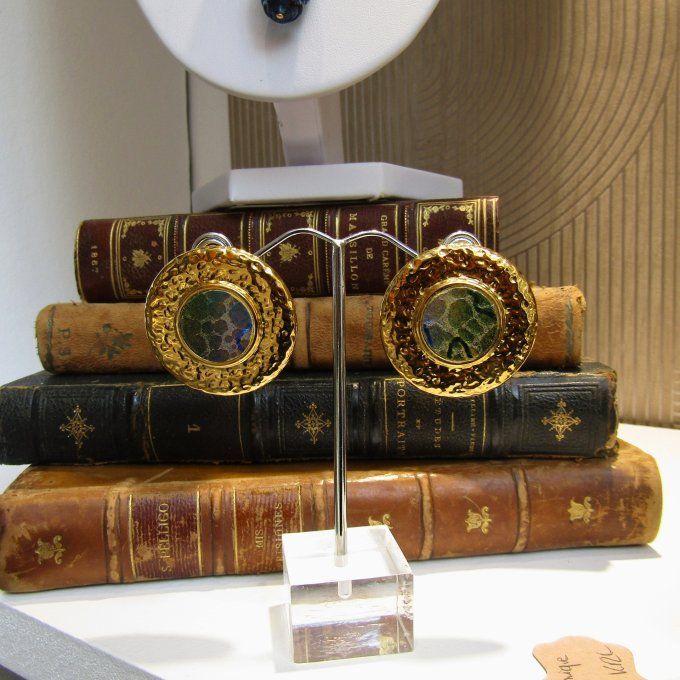 BOUCLES BELENOS ASTRAL  ACIER/DORE