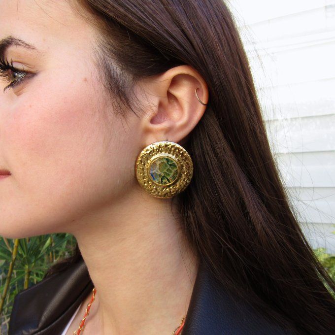 BOUCLES BELENOS ASTRAL  ACIER/DORE