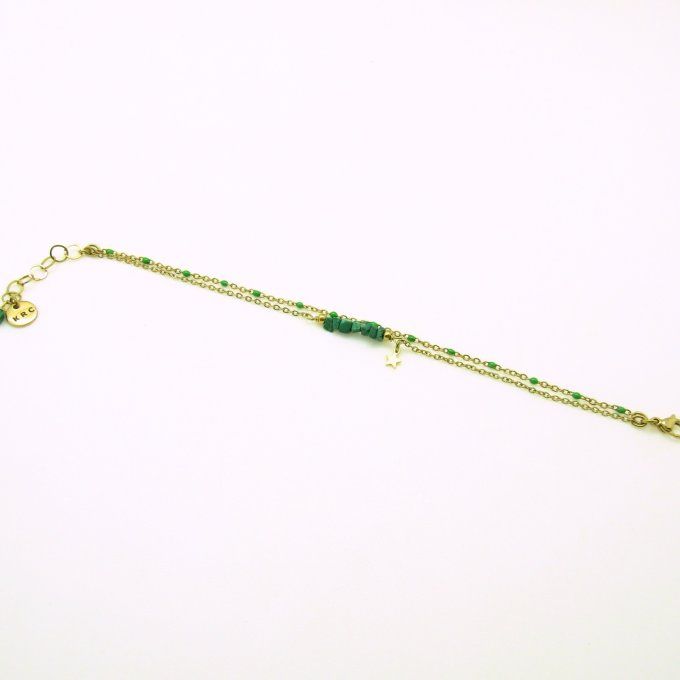 BRACELET BELIZE MALACHITE
