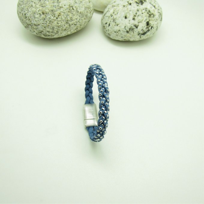 BRACELET BRAID BLEU