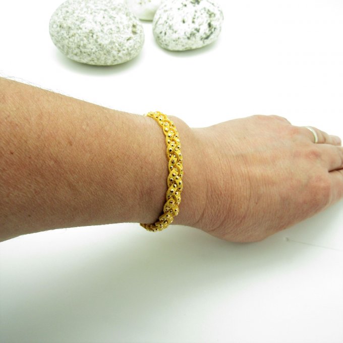 BRACELET BRAID JAUNE