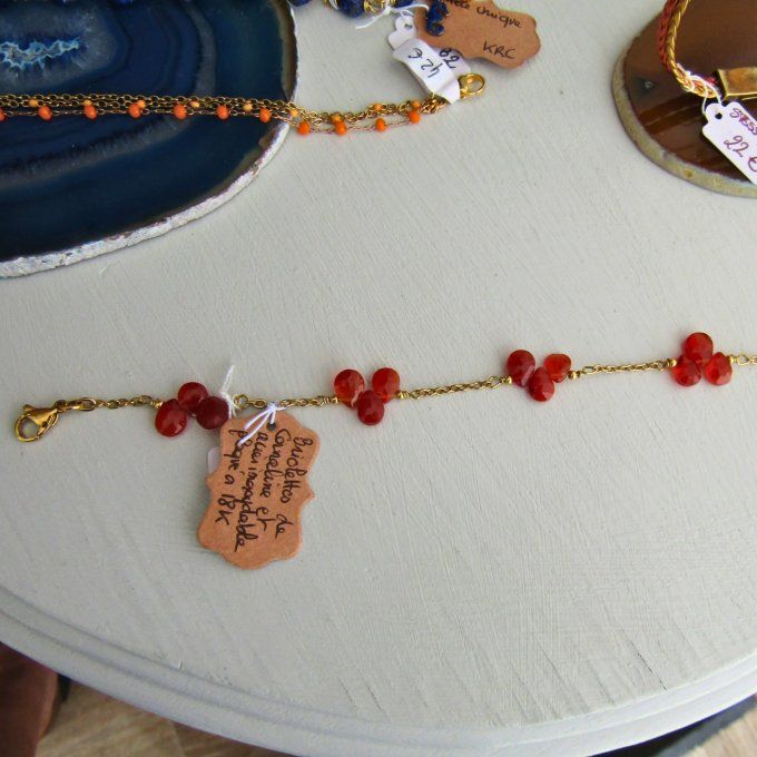 BRACELET BRIOLETTES CORNALINE