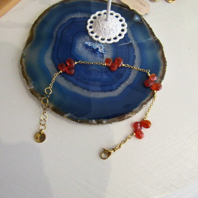 BRACELET BRIOLETTES CORNALINE