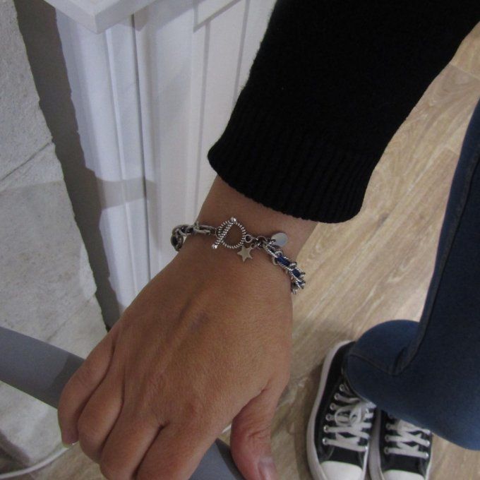 BRACELET CALYPSO BLEU DUR