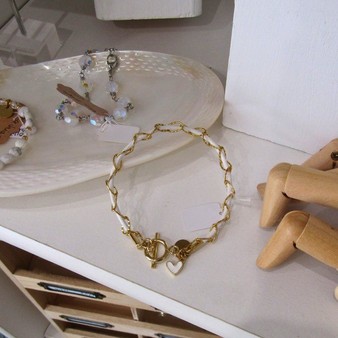 CALYPSO BLANC ACIER OU DORE 