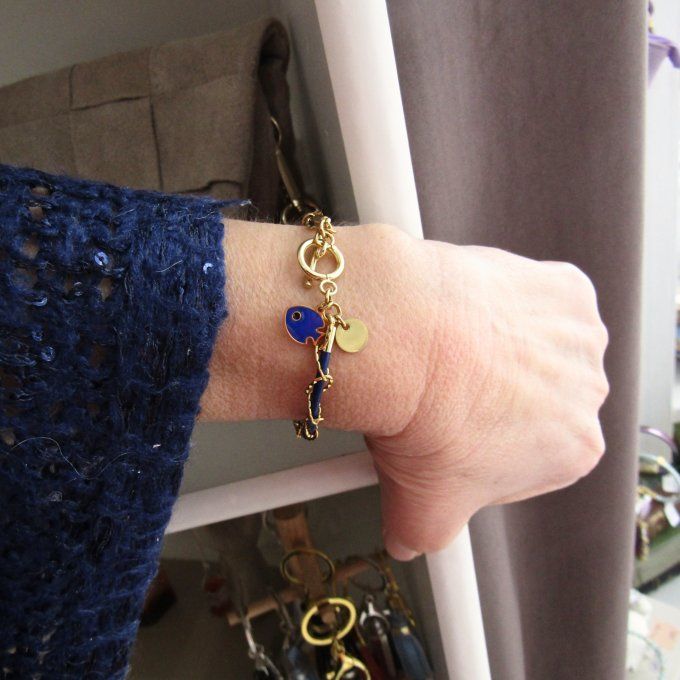 CALYPSO BLEU DUR ACIER OU DORE 