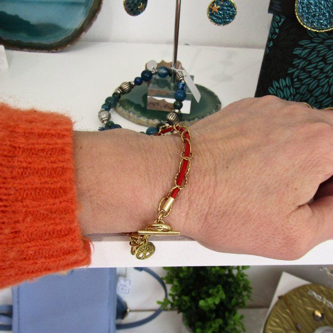 CALYPSO ROUGE ACIER OU DORE 