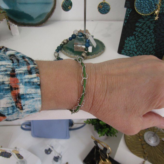 CALYPSO VERT ACIER OU DORE  