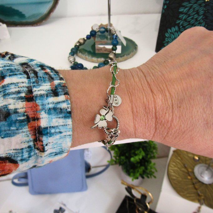 CALYPSO VERT ACIER OU DORE  