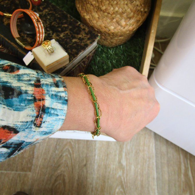 CALYPSO VERT ACIER OU DORE  