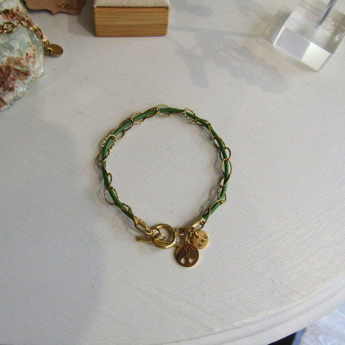 CALYPSO VERT ACIER OU DORE  