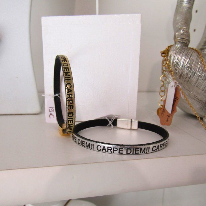 BRACELET CARPE DIEM ARGENT
