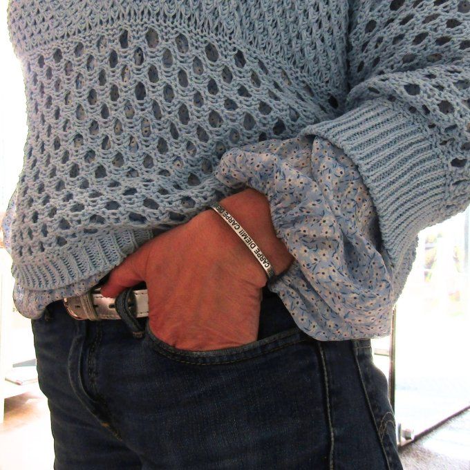 BRACELET CARPE DIEM ARGENT