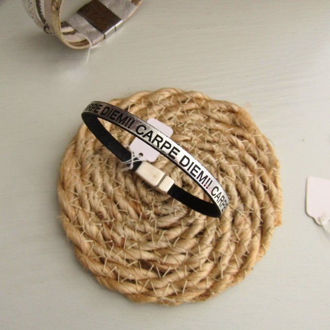 BRACELET CARPE DIEM ARGENT