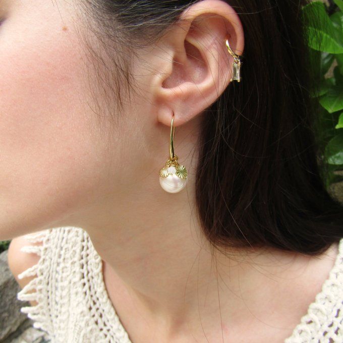 BOUCLES CASSY PERLES EAU DOUCE