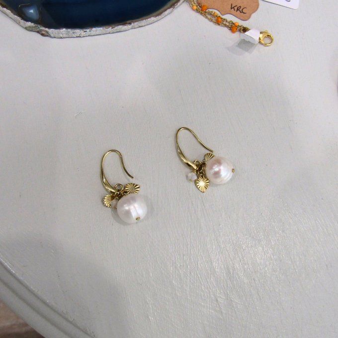 BOUCLES CASSY PERLES EAU DOUCE