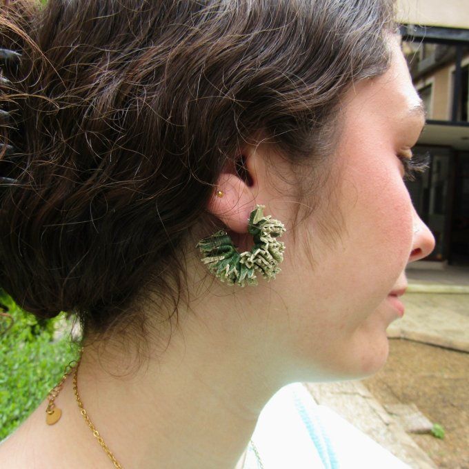 BOUCLES CHARDONS VERTES