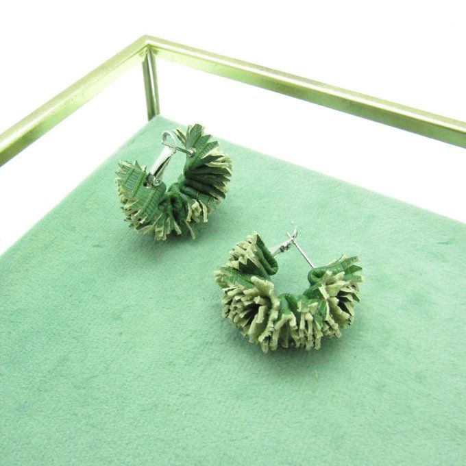 BOUCLES CHARDONS VERTES