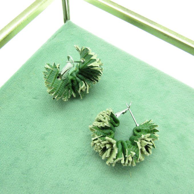 BOUCLES CHARDONS VERTES