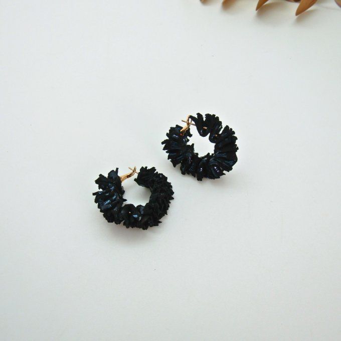 BOUCLES CHARDONS NOIRES