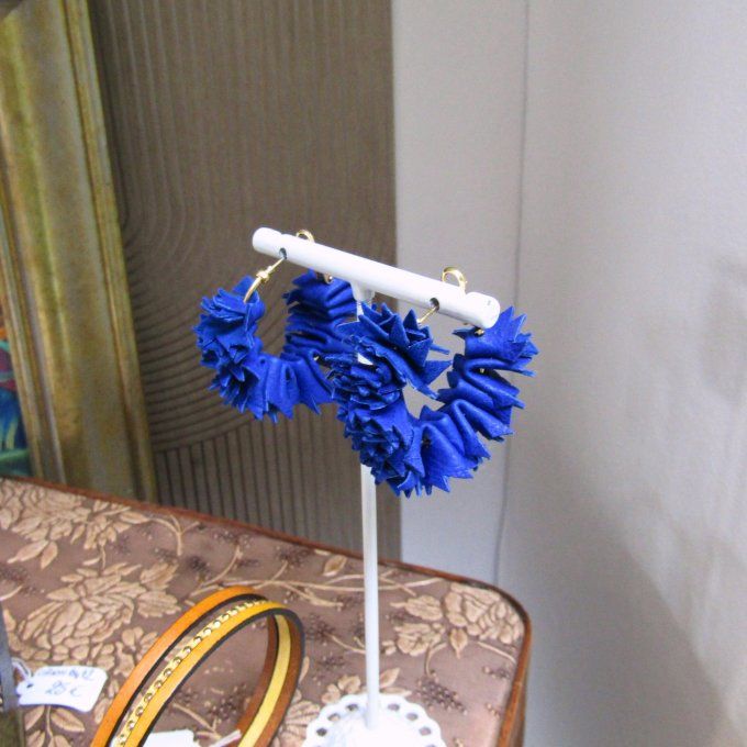 BOUCLES CHARDONS BLEU DUR