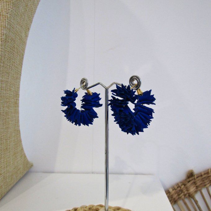 BOUCLES CHARDONS BLEU DUR