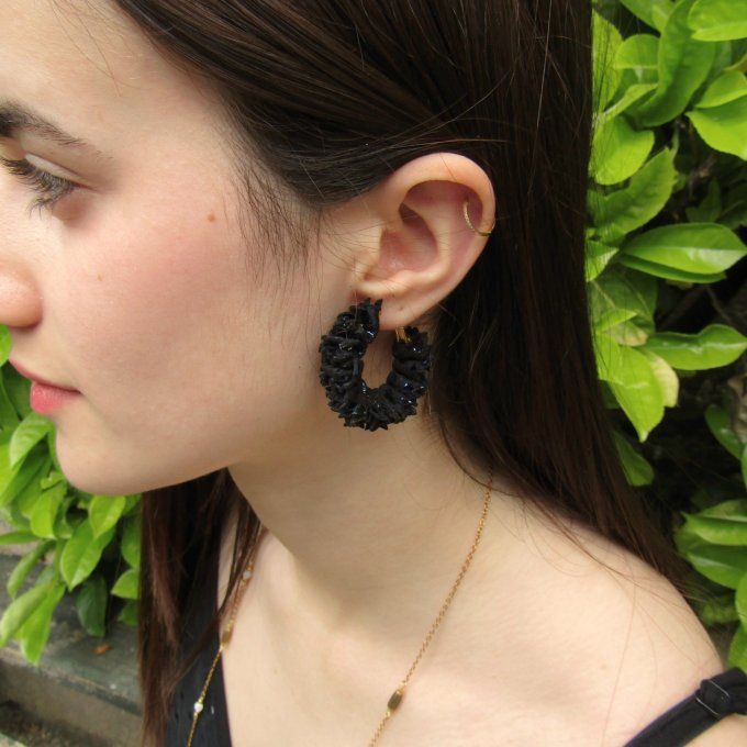BOUCLES CHARDONS NOIRES