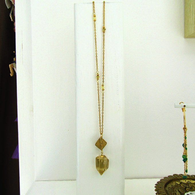 SAUTOIR CITRINE