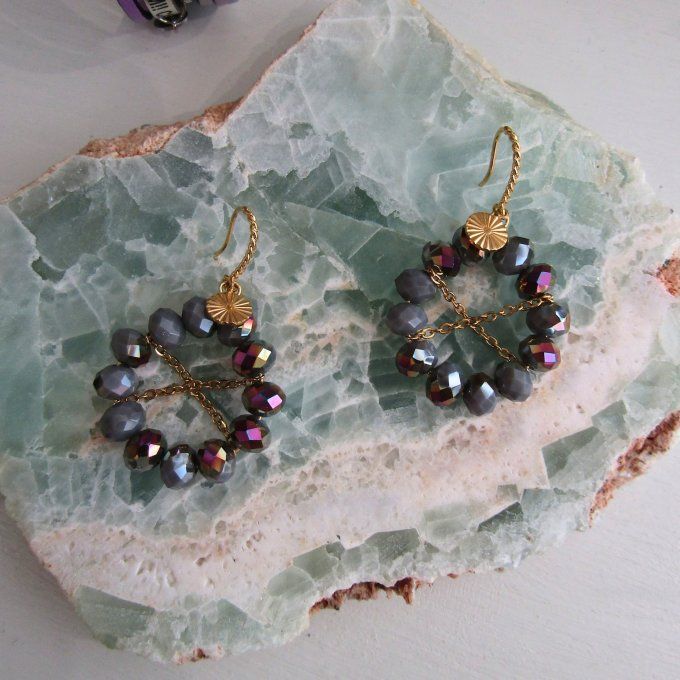 BOUCLES COCO GRIS REFLETS