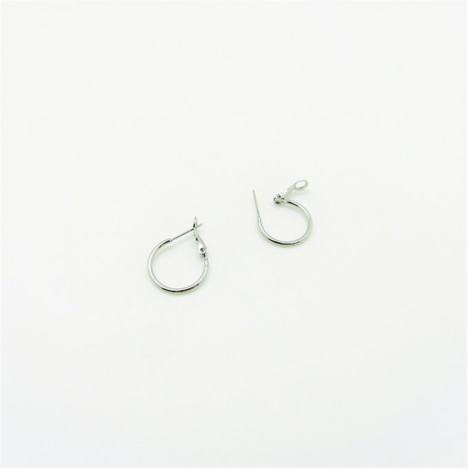 CREOLES PLAQUE PLATINE