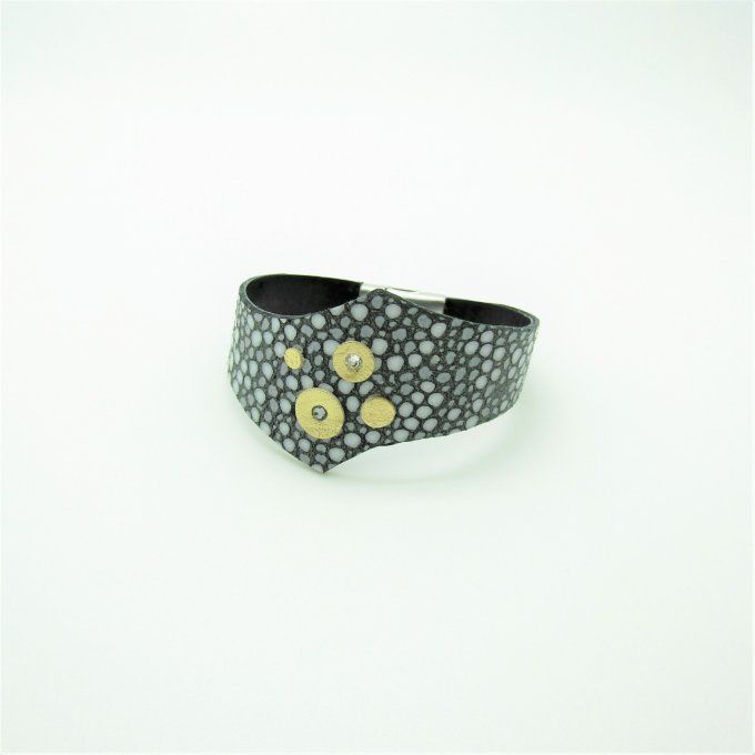BRACELET DASHA GRIS POIS
