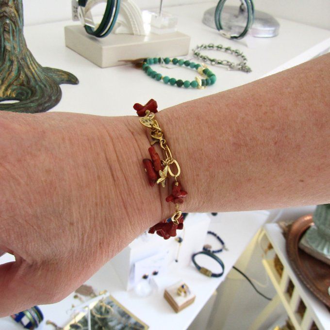 BRACELET EN EL MAR CORAIL