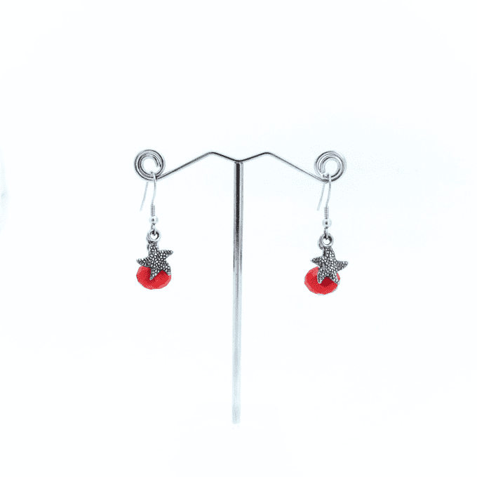 BOUCLES ESTRELLA ROUGES