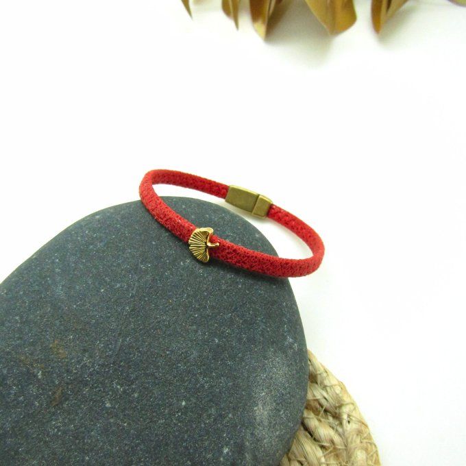 BRACELET FAN CORAIL GINKGO  