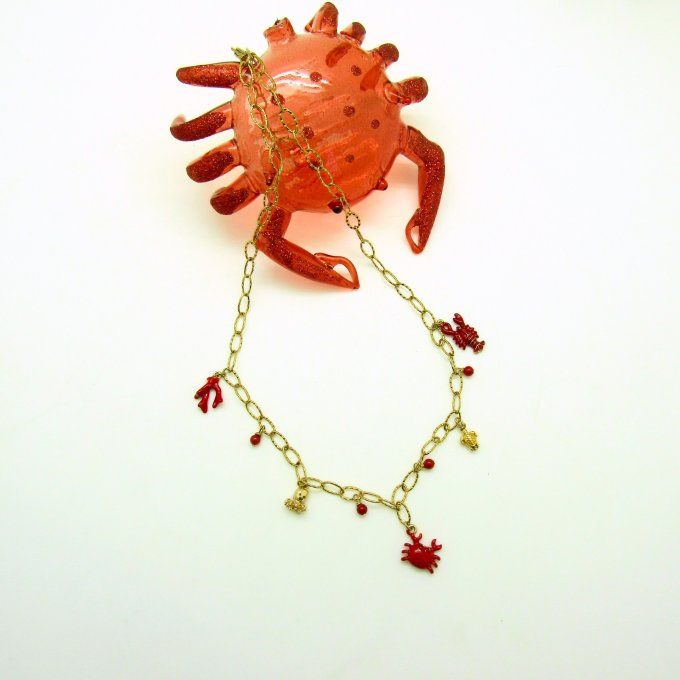 COLLIER FETICHE MER ROUGE