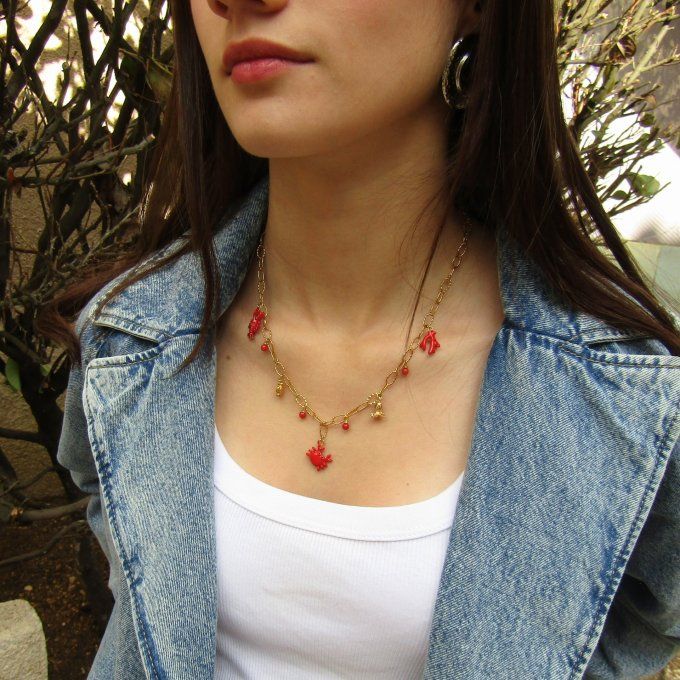 COLLIER FETICHE MER ROUGE