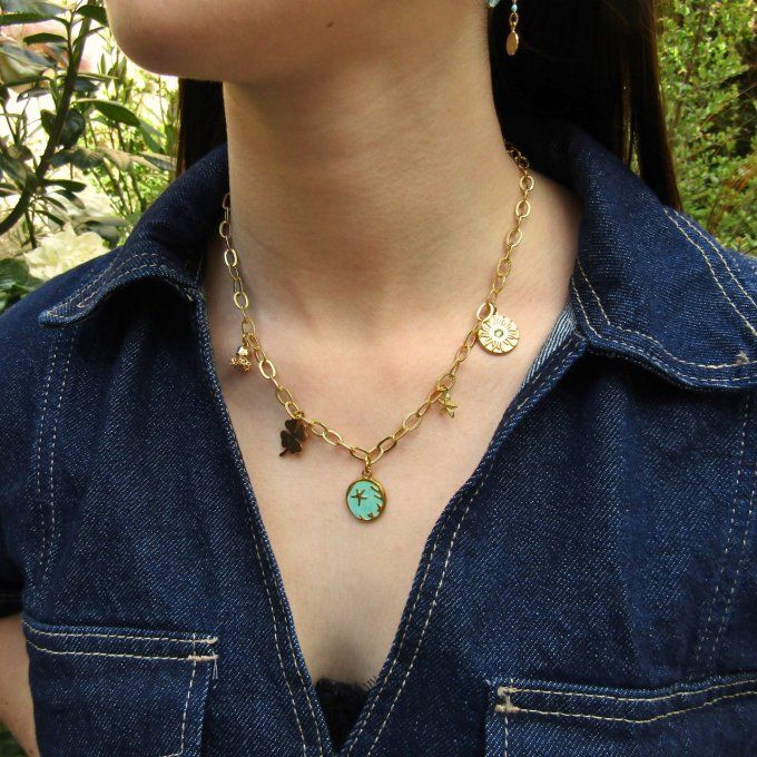 COLLIER FETICHE MENTHE