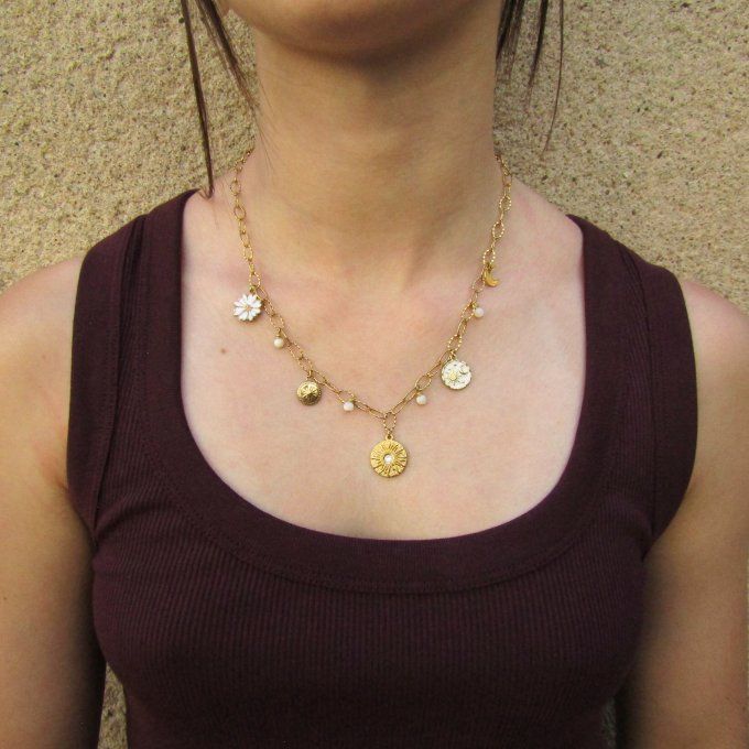COLLIER FETICHE BLANC