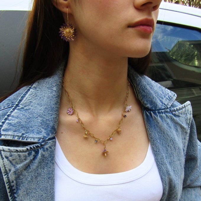 COLLIER FETICHE PARME VIOLET