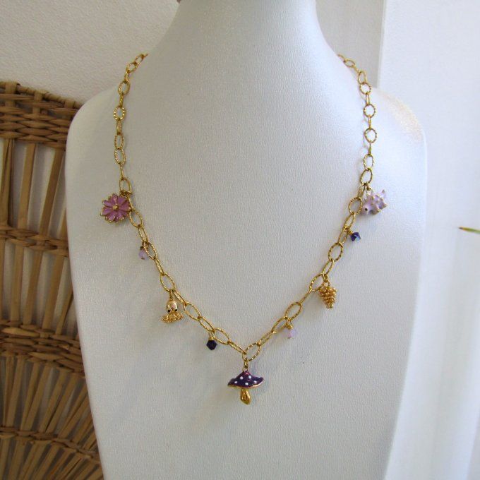 COLLIER FETICHE PARME VIOLET