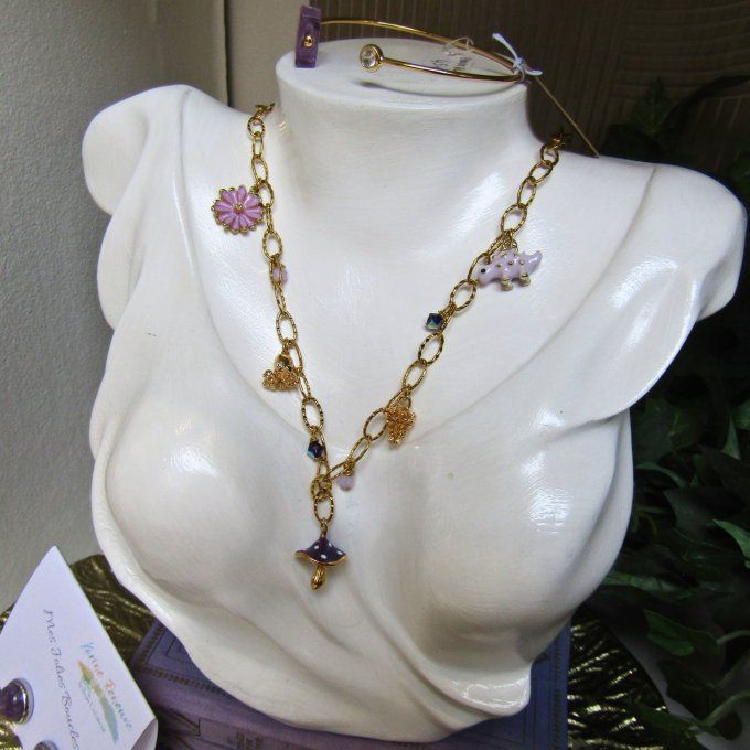 COLLIER FETICHE PARME VIOLET