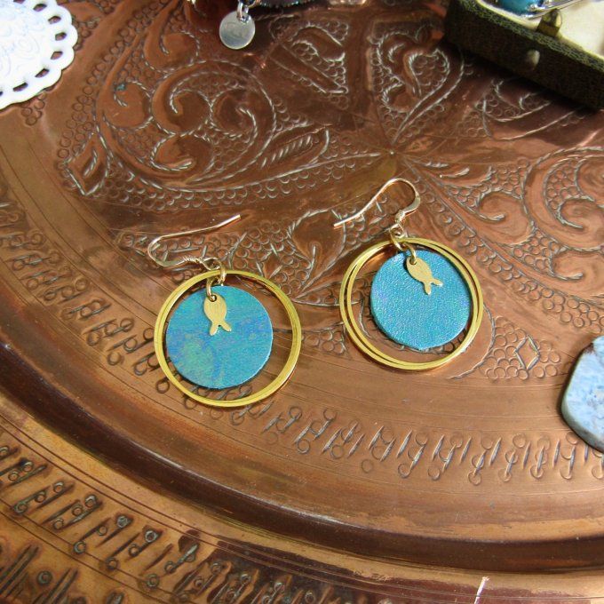 BOUCLES FIRST TURQUOISES